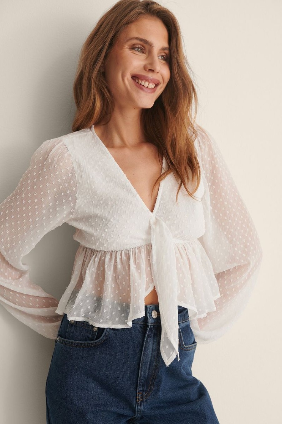 Skjorter & Bluser NA-KD  | Dobbybluse